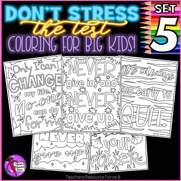 Growth Mindset Colouring Pages / Posters: Bundle